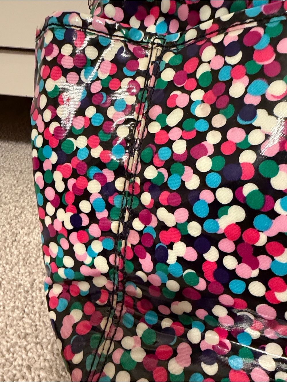 Kate spade baby bag Multicolor Confetti Crossbody Tote with Black Strap - Picture 7 of 15